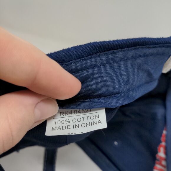 Detroit Pistons Men's NBA Ben Wallace Strapback Hat Blue White Embroidered #36 - Picture 12 of 12